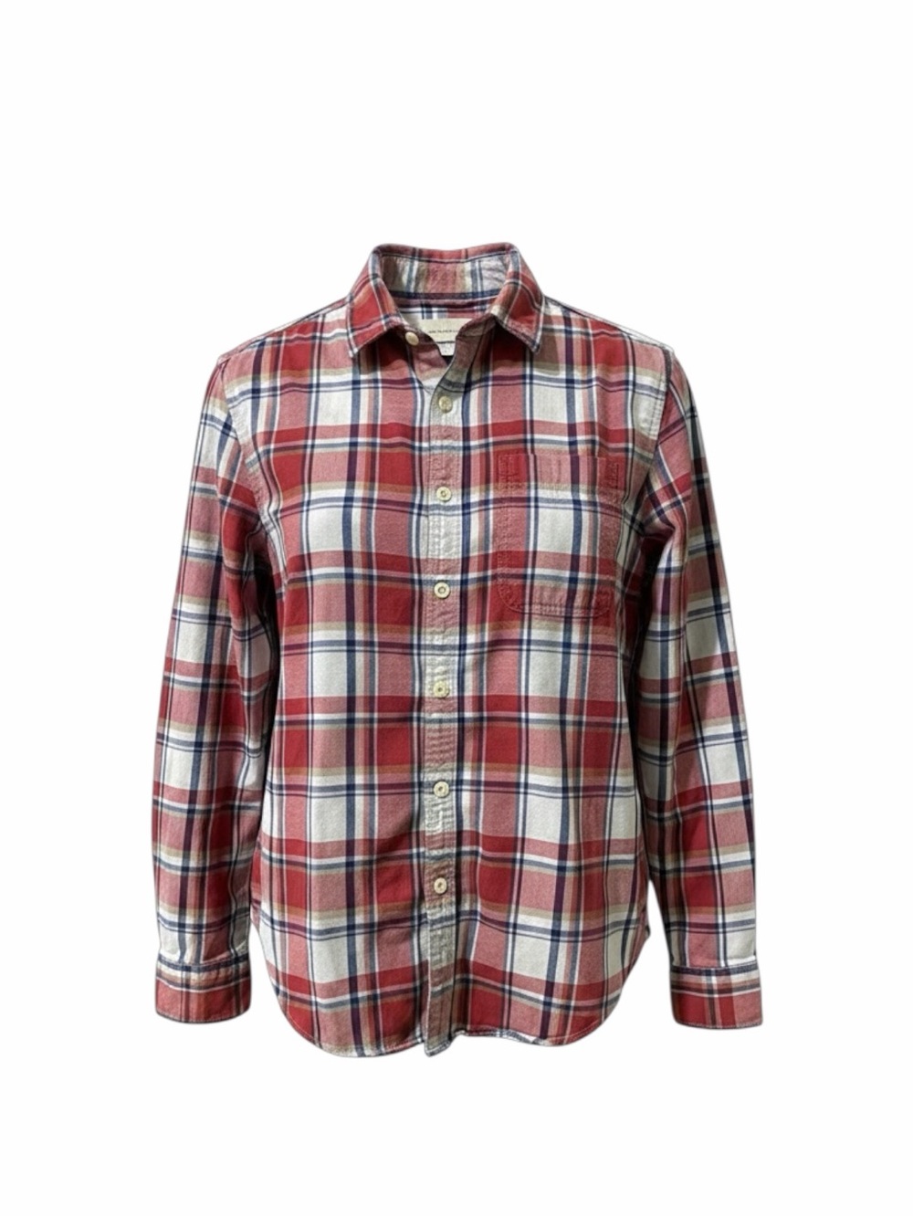 American Eagle Outfitters Red and Blue Plaid Shirt